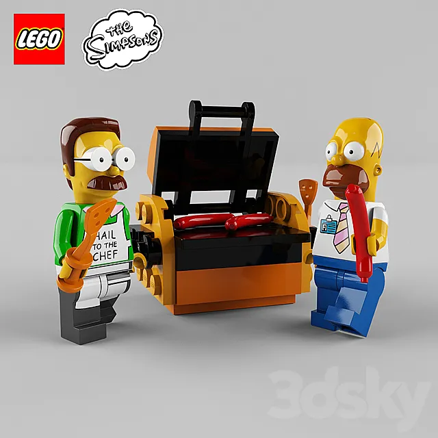 LEGO Simpsons 3ds Max