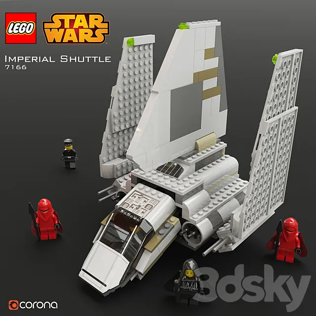 LEGO SW Imperial Shuttle 3DSMax File