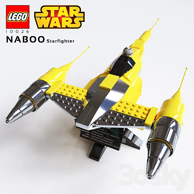 LEGO SW Naboo Starfighter 3DSMax File