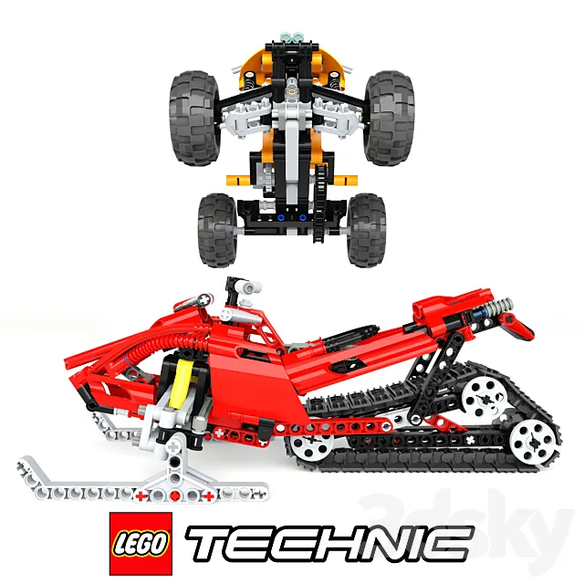 LEGO Technic 3ds Max