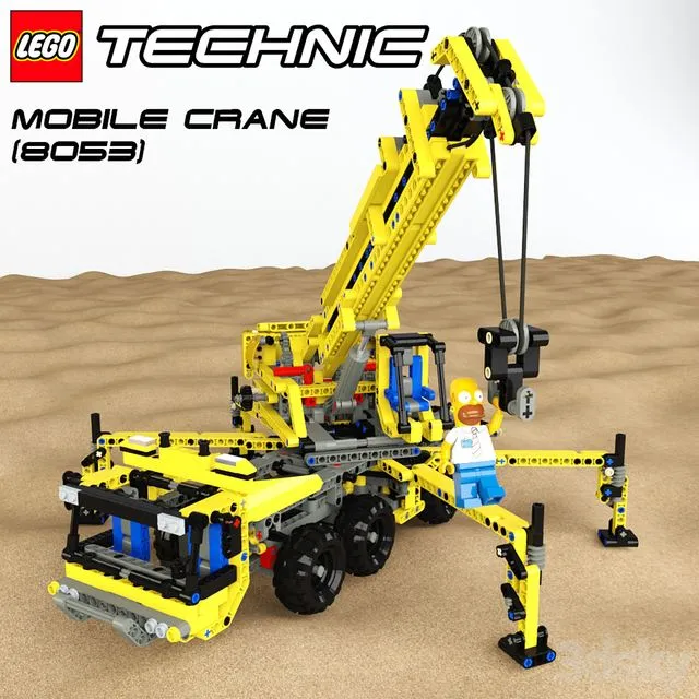 LEGO Technic 3dsMax Model