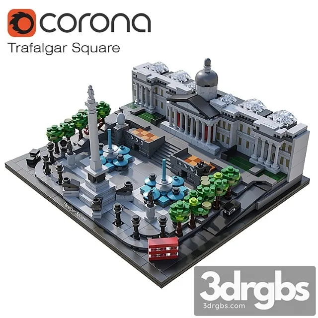 LEGO Trafalgar Square 21045 3dsmax Download