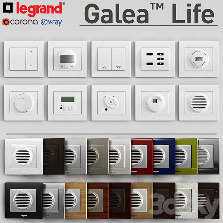 LEGRAND Galea Life (2) 3DS Max