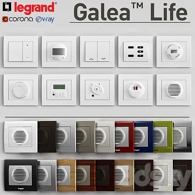 LEGRAND Galea Life (2) 3dsMax Model