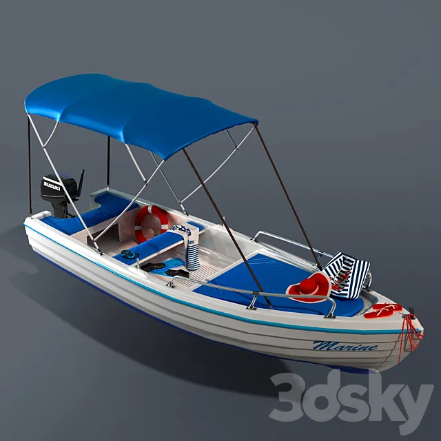 Leisure boat 3DS Max Model