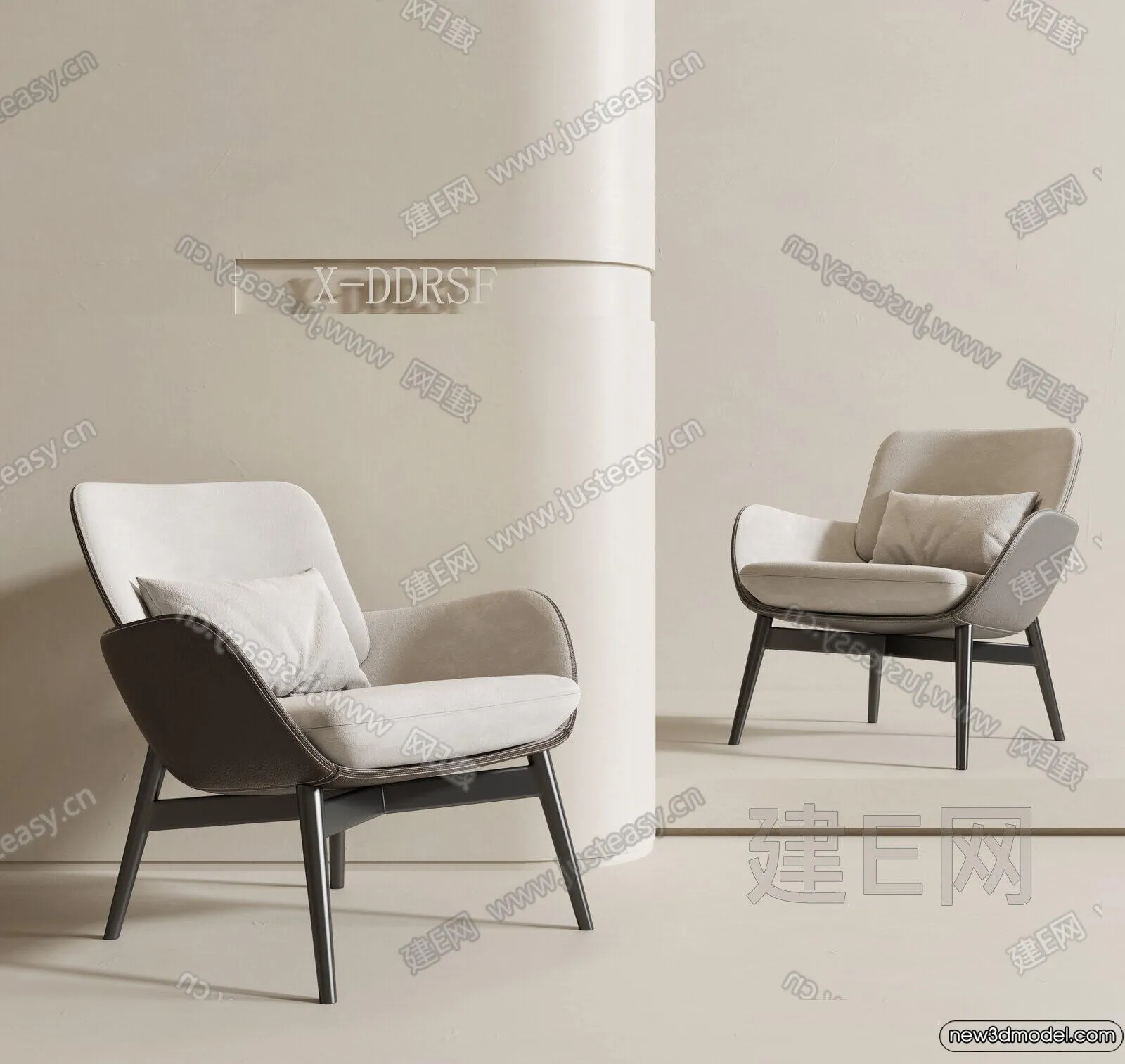 Leisure Chairs – 3D Furniture Models for Interior – 006