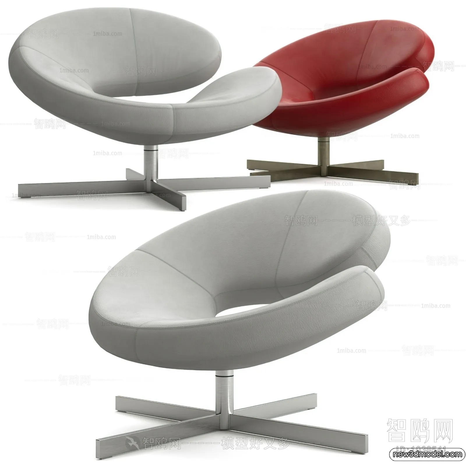 Leisure Chairs – 3D Furniture Models for Interior – 015