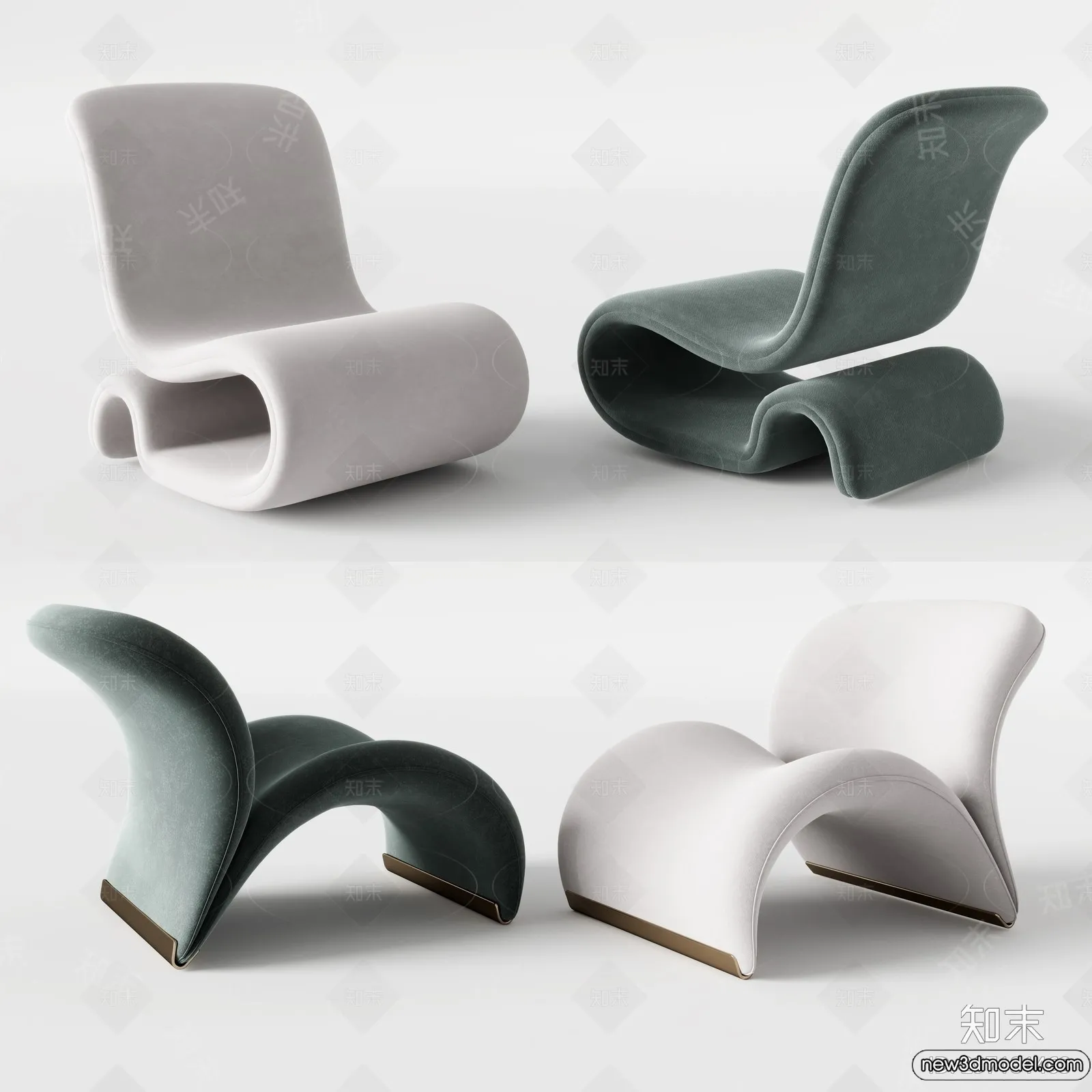 Leisure Chairs – 3D Furniture Models for Interior – 025