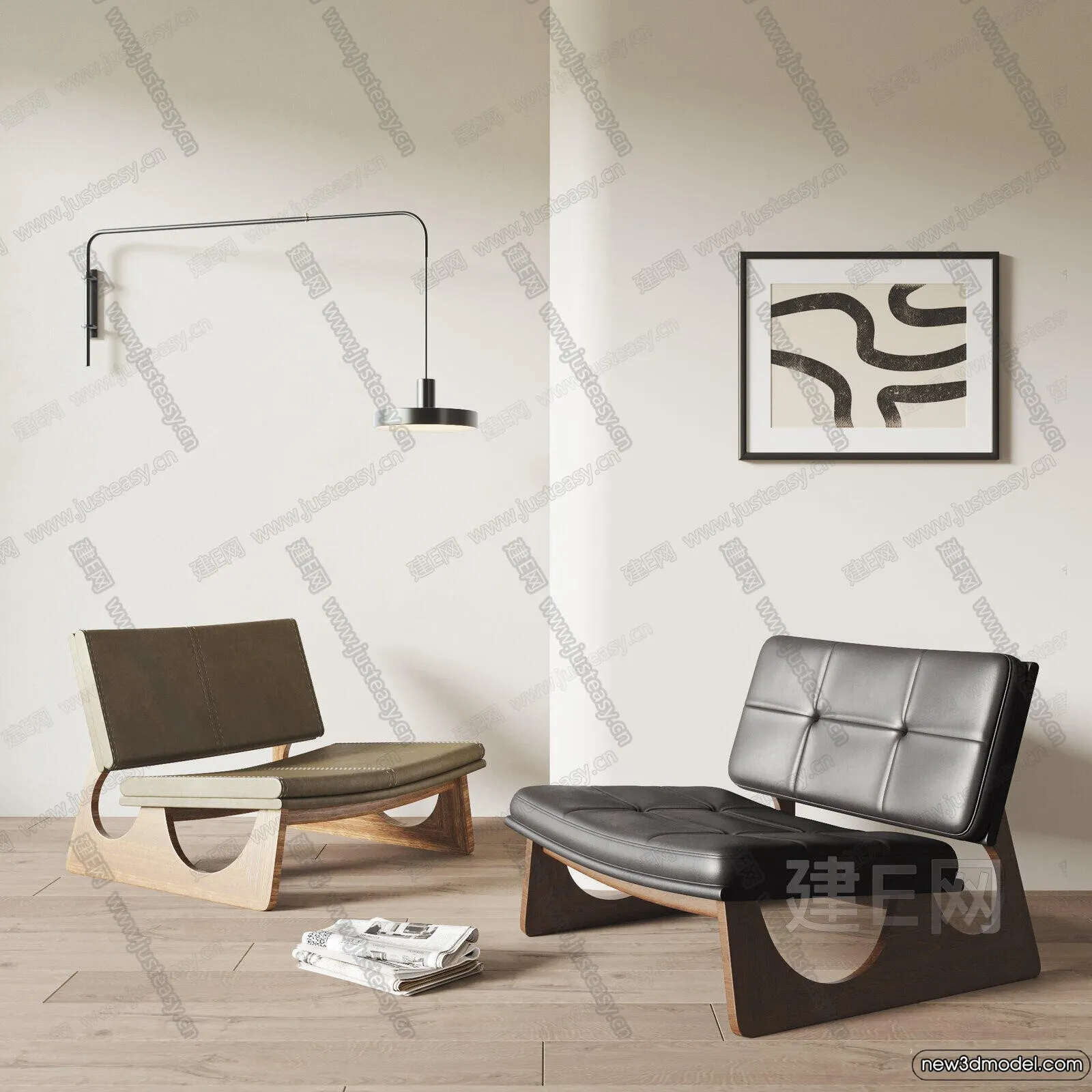 Leisure Chairs – 3D Furniture Models for Interior – 028