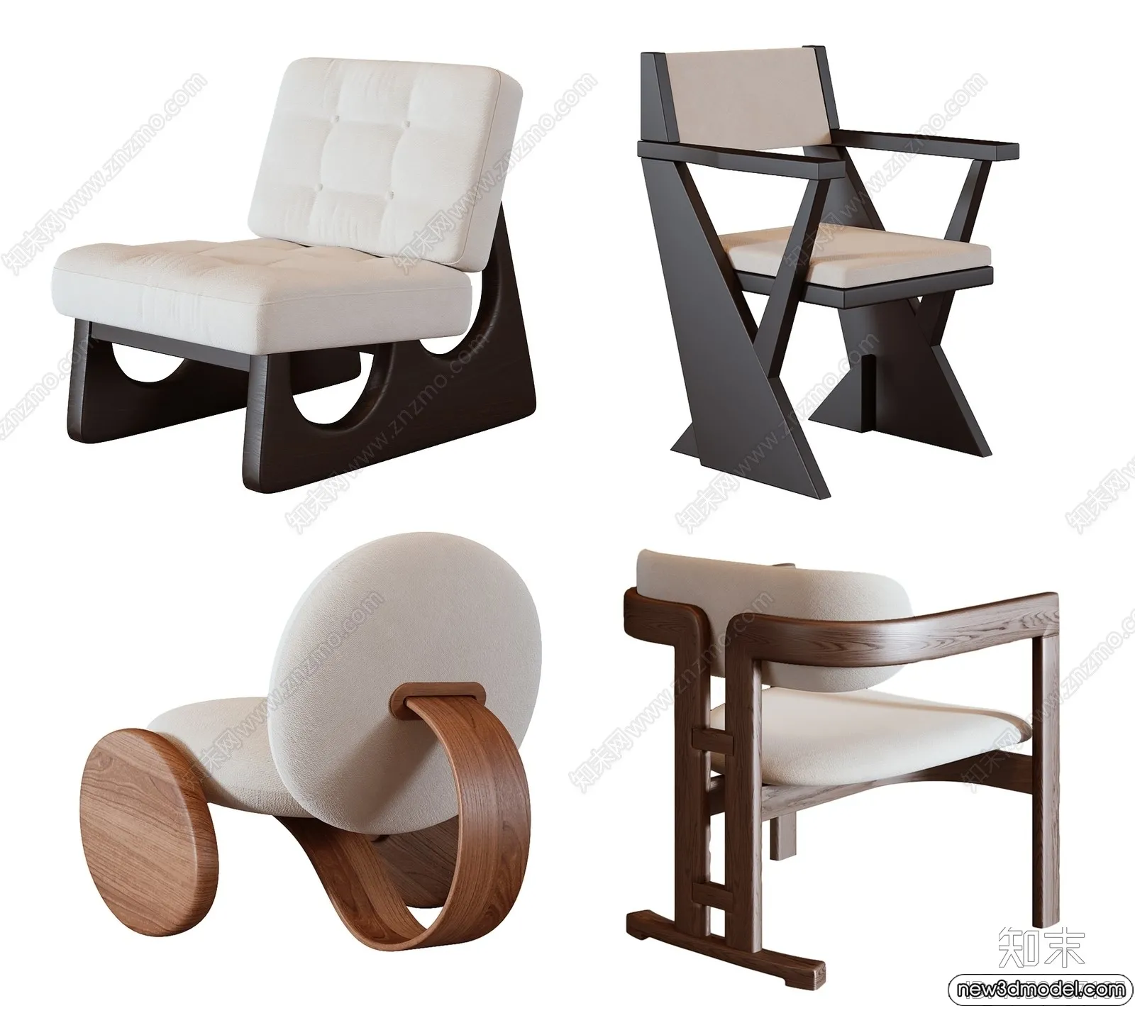 Leisure Chairs – 3D Furniture Models for Interior – 030