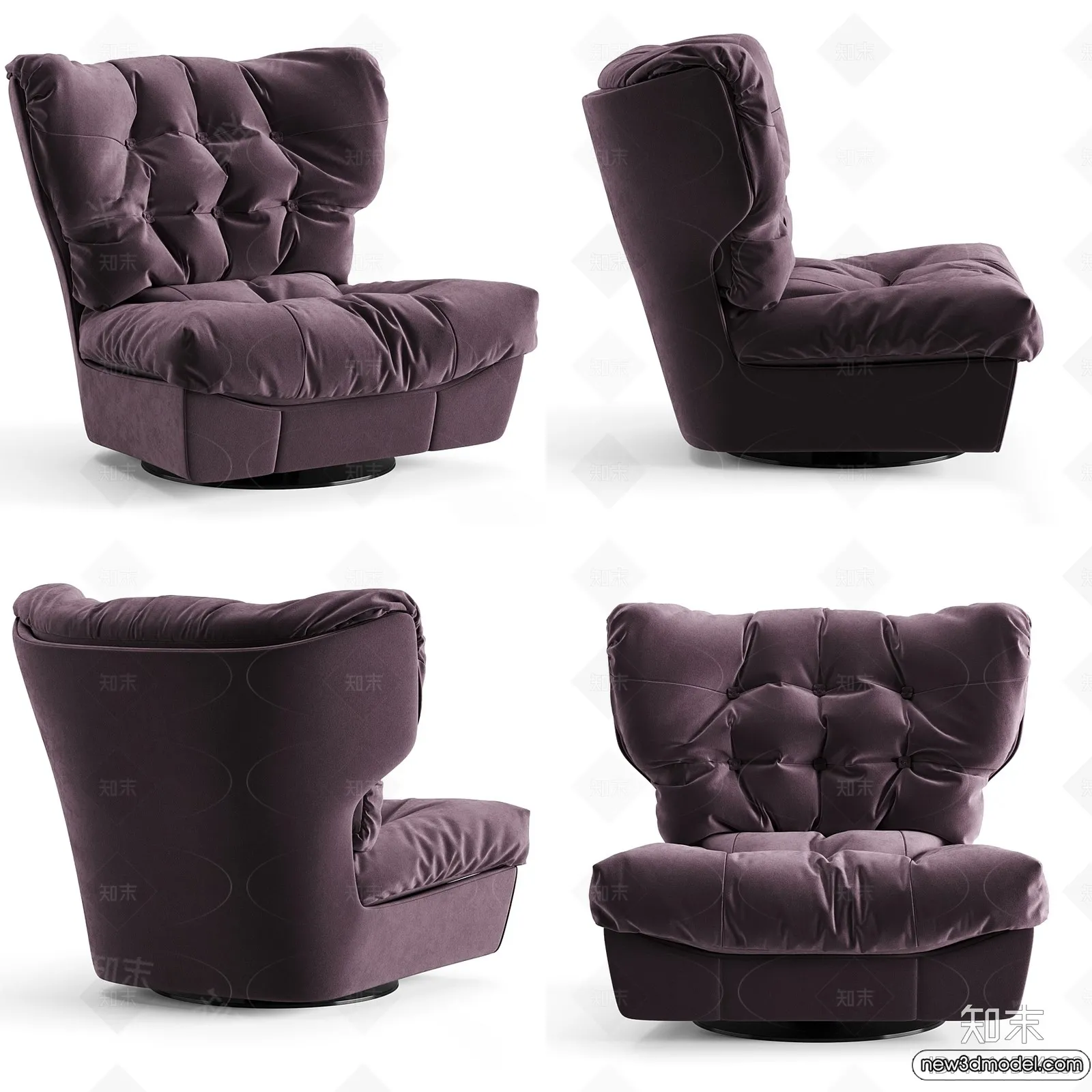 Leisure Chairs – 3D Furniture Models for Interior – 034