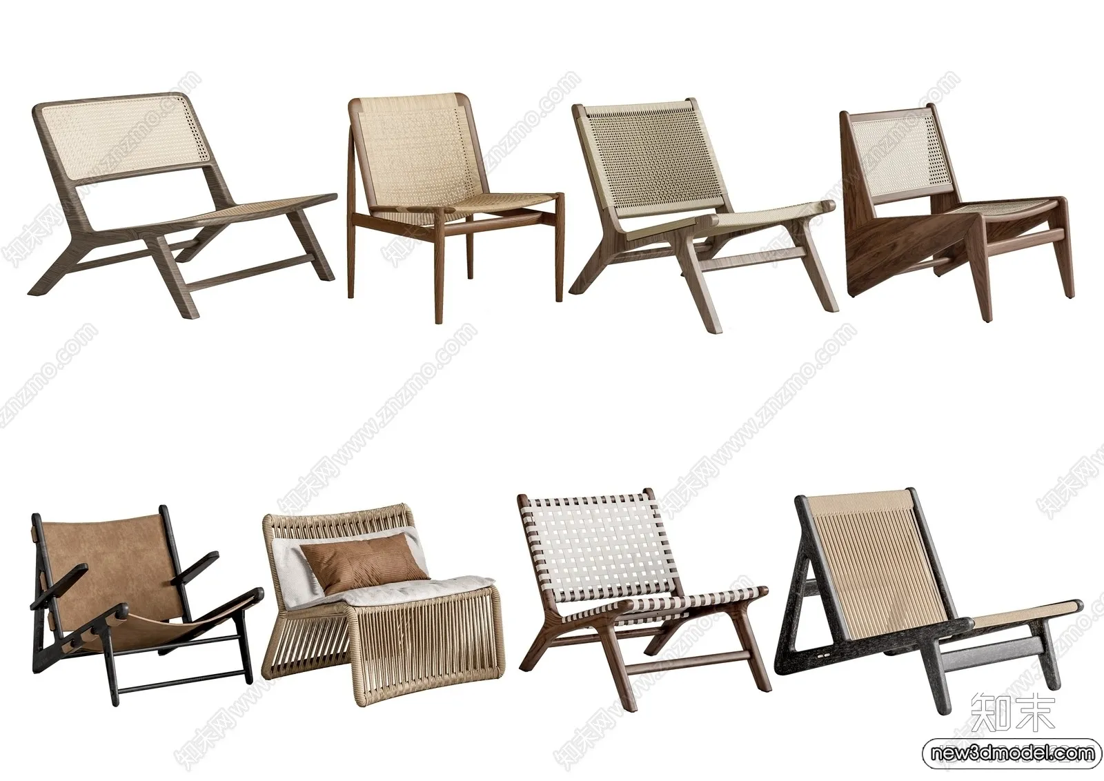 Leisure Chairs – 3D Furniture Models for Interior – 052