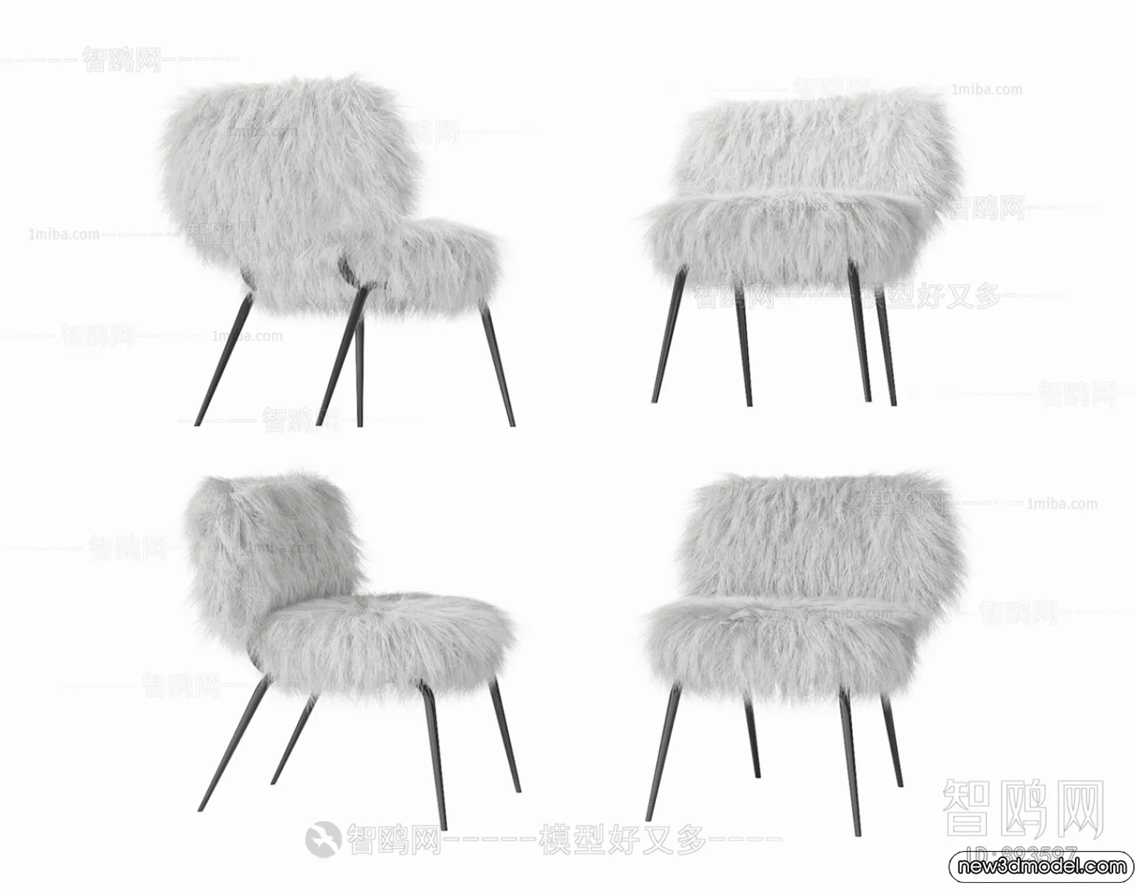 Leisure Chairs – 3D Furniture Models for Interior – 071