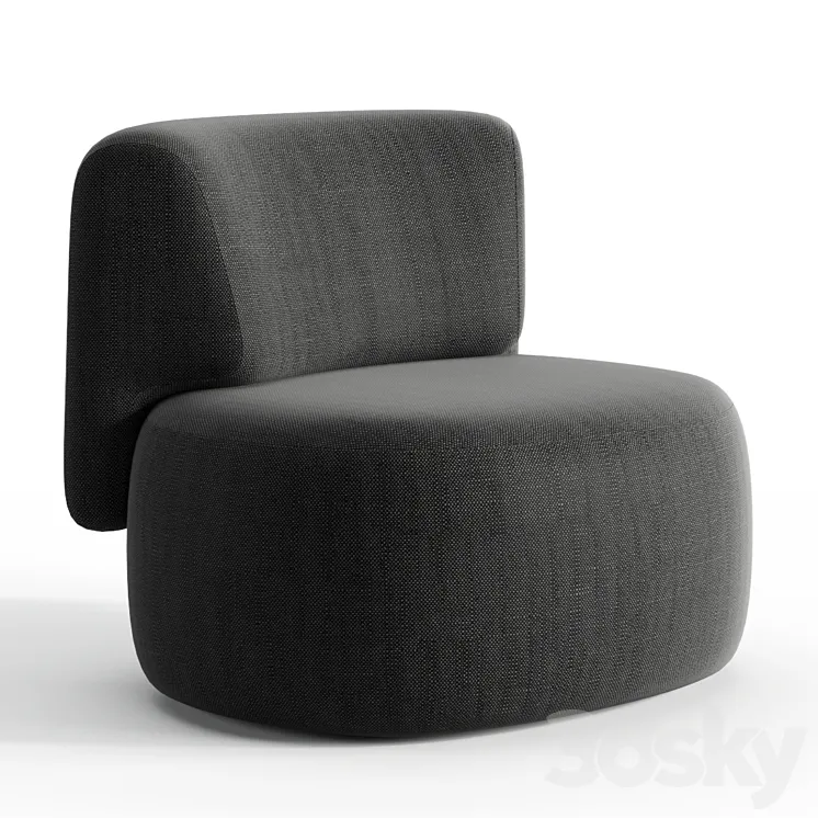 Lek Armchair by Christophe Delcourt 3DS Max
