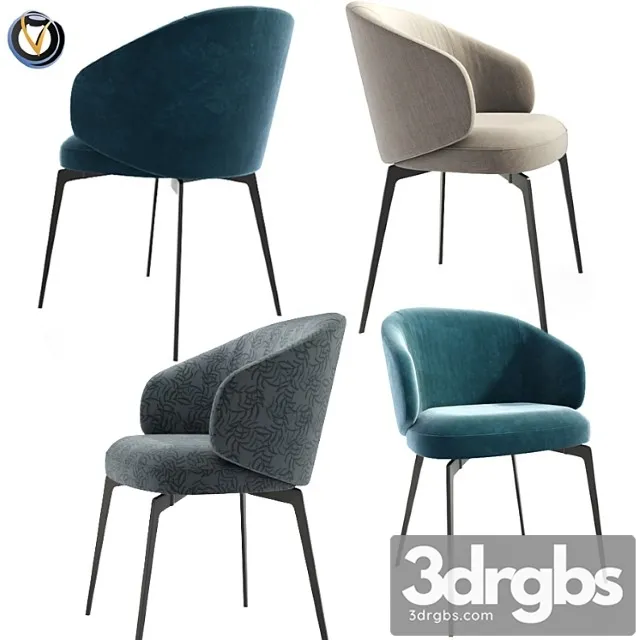Lema bice living furniture dining chair 2 3dsmax Download