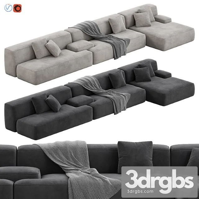 Lema cloud modular sofa set 12 2 3dsmax Download