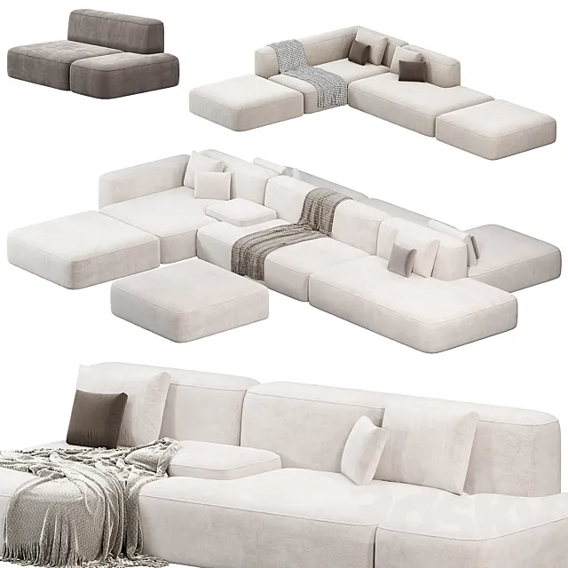 Lema Cloud Modular Sofa Set by lemamobili sofas 3DS Max Model