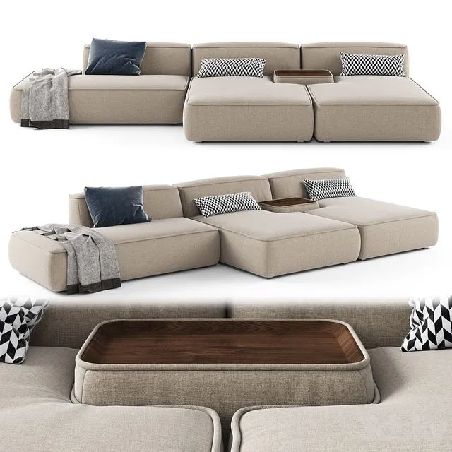 Lema CLOUD Sectional sofa_02 3dsMax Model