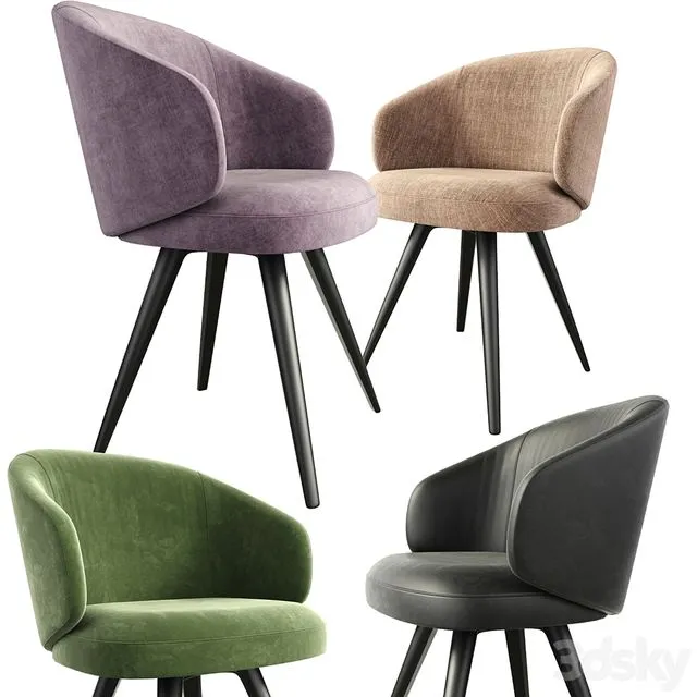 Lema Dining Chair With Solid Base 3dsMax Model