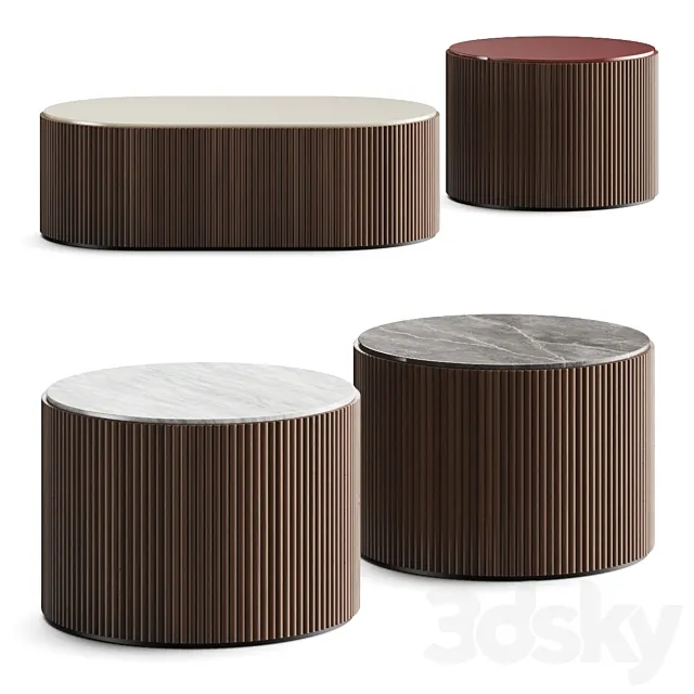 Lema Drum Coffee Tables 3DS Max Model