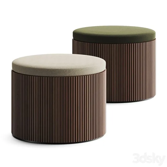Lema Drum Pouf 3dsMax Model