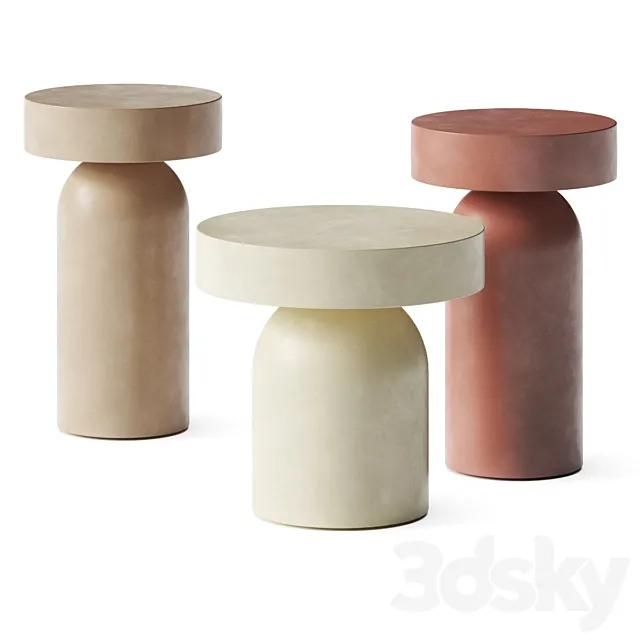 Lema Francis Side Tables 3ds Max