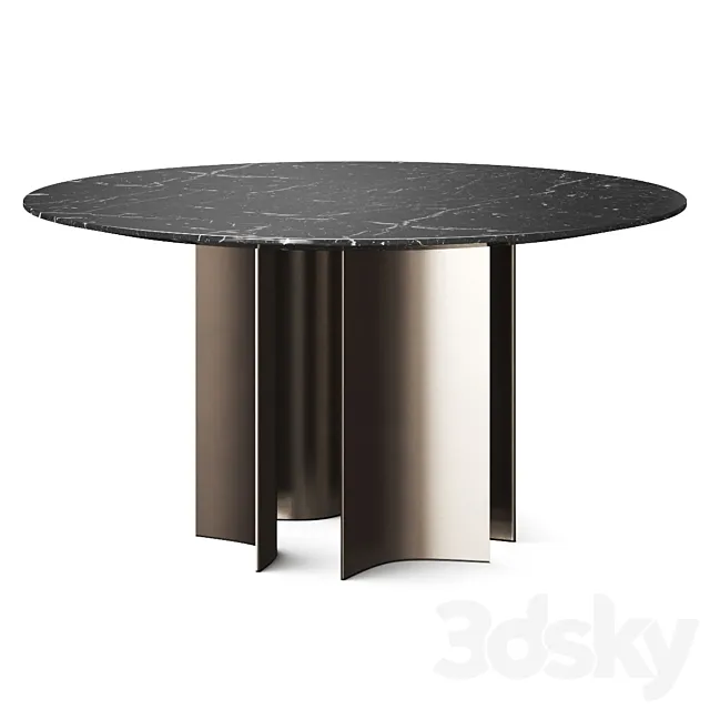 Lema Gullwing Round Dining Table 3DSMax File
