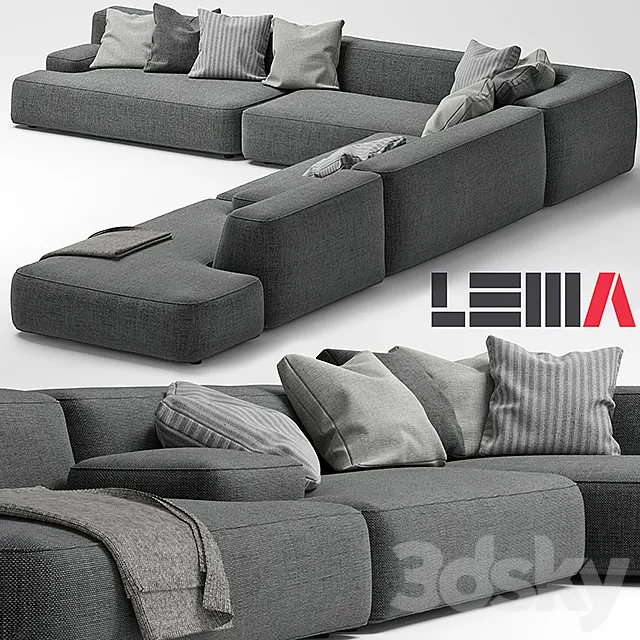 LEMAMOBILI CLOUD SOFA 5 3DS Max Model