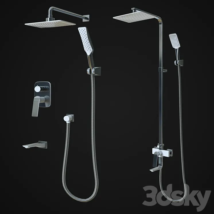 LeMark Allegro Shower Set 3DS Max