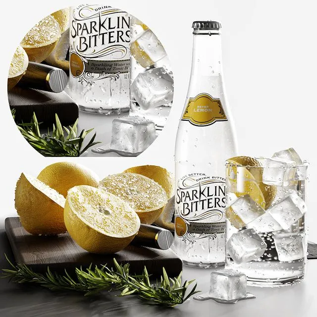 Lemonade with ice 3dsMax Model