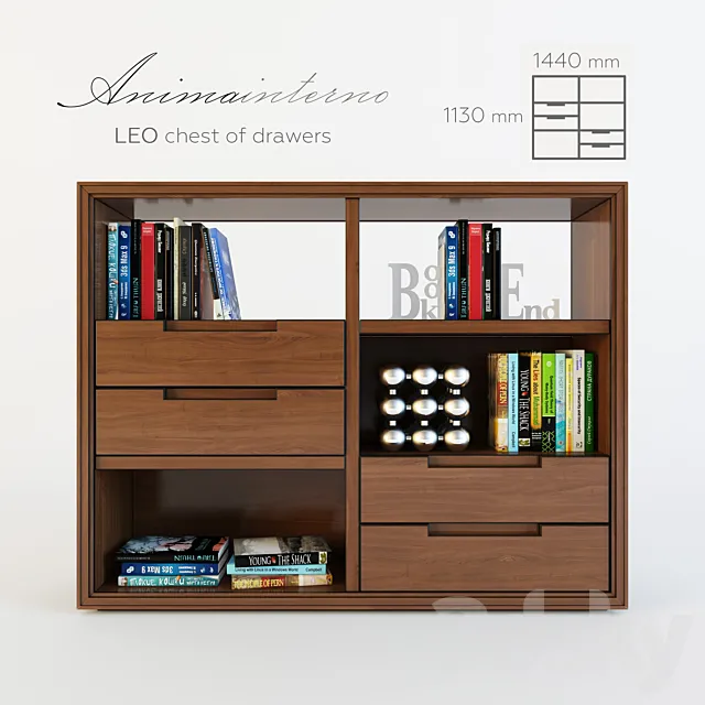 LEO – chest of drawers 3DSMax File