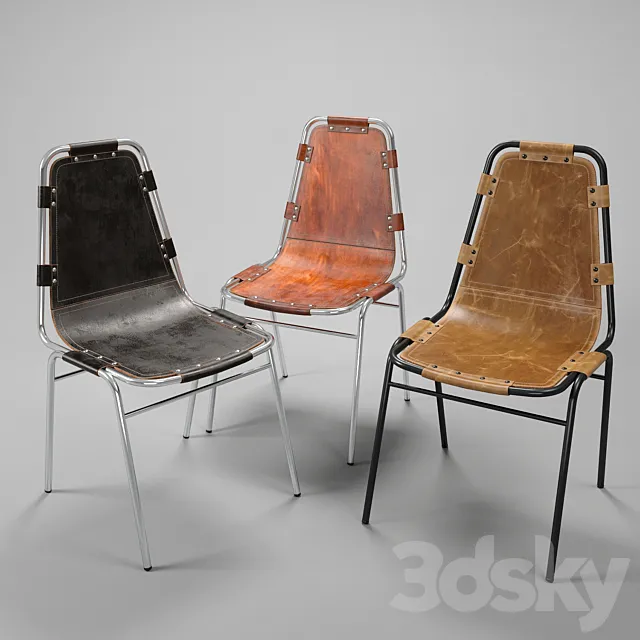 Les Arcs Chair by Charlotte Perriand 3DS Max Model