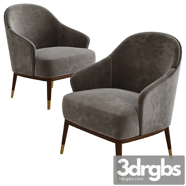 Leslie armchairs by minotti 3dsmax Download