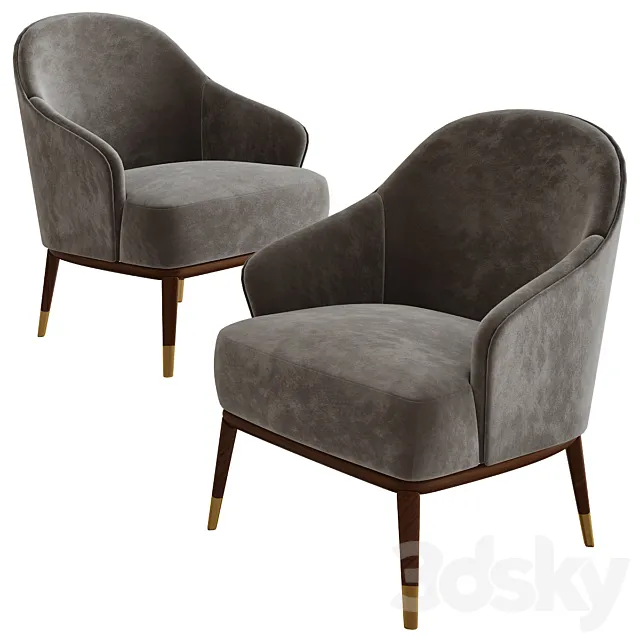 LESLIE ARMCHAIRS By Minotti 3DSMax File