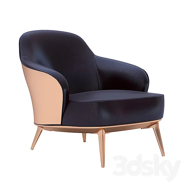 Leslie_Armchair 3ds Max