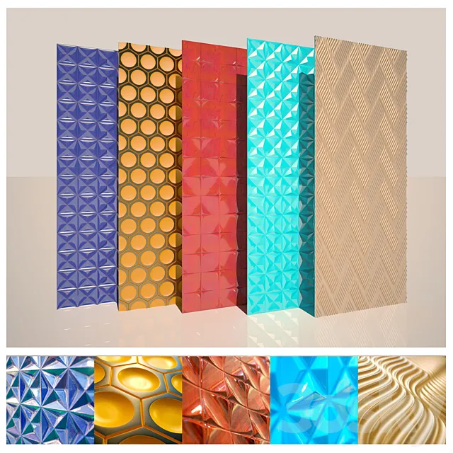 Leto wall panels New 3DS Max Model