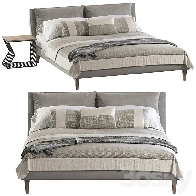 Letti Twils bed 3ds Max