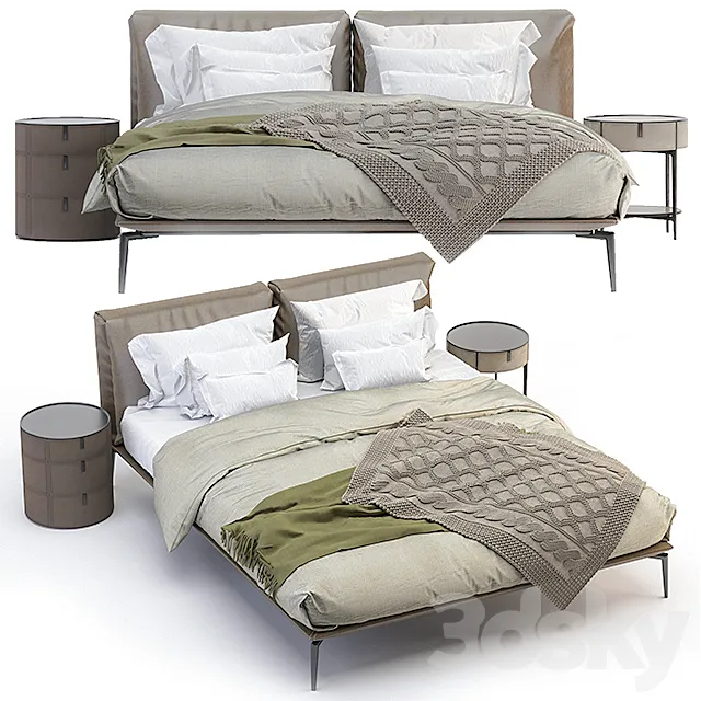 Letto Papillon Alivar 003 3DSMax File