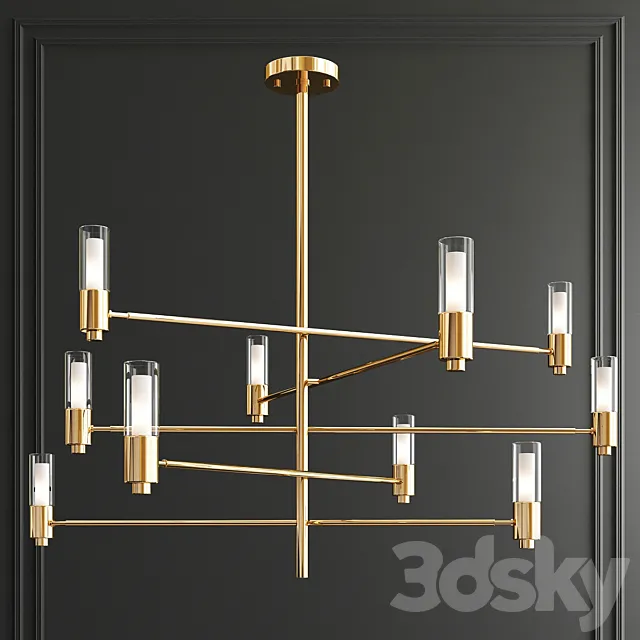 Level chandelier 3DS Max Model