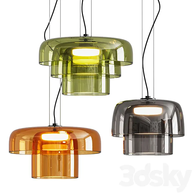 LEVELS Pendant Lamp By Leds C4 3DS Max Model