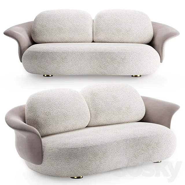 Lewis two-seat sofa | Circu 3DSMax File