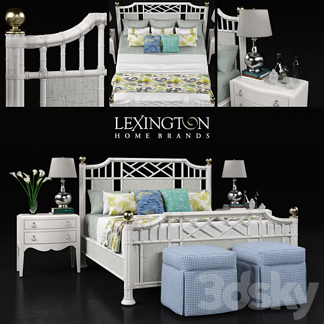 LEXINGTON | Pritchards Bay Panel Bed 3DS Max Model