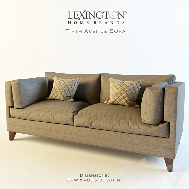 Lexington_Fifth Avenue Sofa 3DSMax File