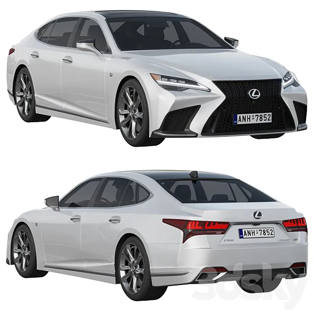 LEXUS LS F-Sport 2022 3DS Max Model