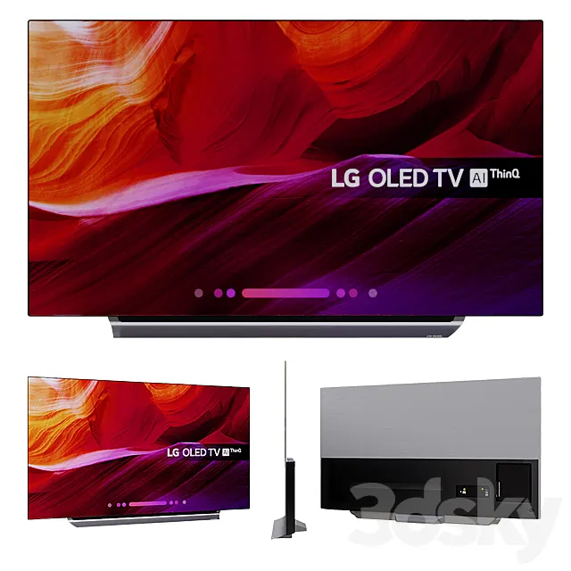 LG OLED TV 4K Ultra HD HDR Dolby Vision 55 ” 65 ” 3DSMax File