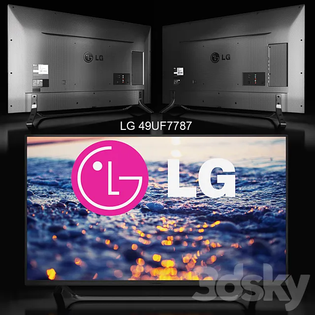 LG TV 3ds Max