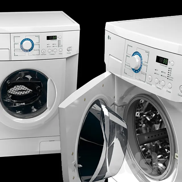 LG WD-10180N washing machine 3ds Max