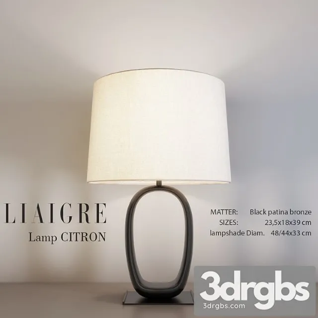 Liaigre citron table lamp