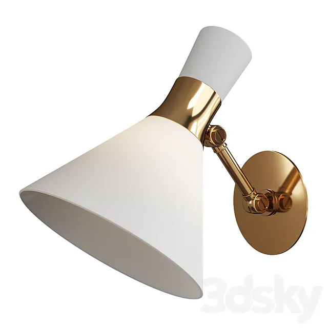 Liam small articulating sconce 3ds Max