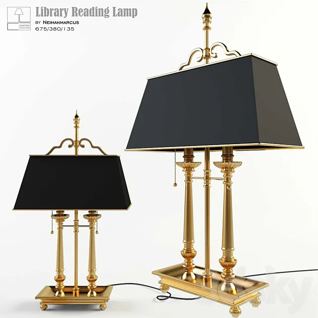 Library Reading Lamp 3ds Max